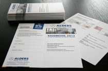 Flyer zur ALDERS Hausmesse 2013