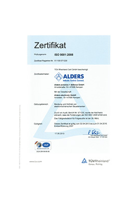ALDERS Zertifikat 9120 2010